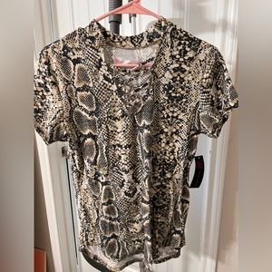 snake print top